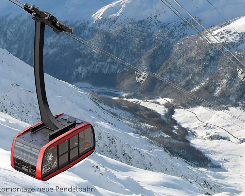 Alpin Arena Schnals: Neue Gletscherseilbahn ab Weihnachten 2023