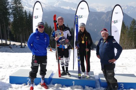 Toller Skisport am Krautkaserhang