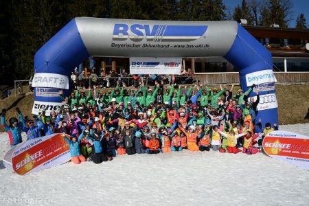 Riesen Gaudi beim Schneekristall-Tag in Garmisch