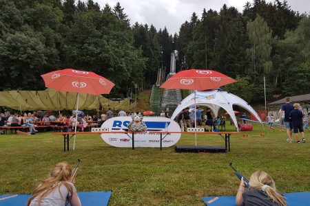 Der Bayerische Skiverband beim Schanzensommerfest des SC Auerbach