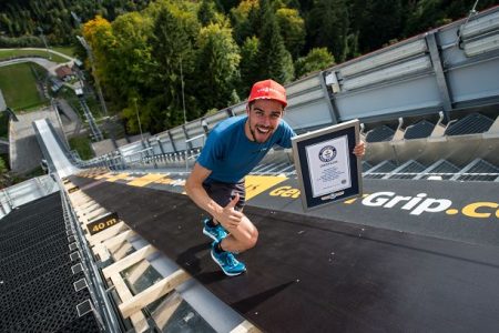 Johannes Rydzek holt sich einen Guinness Weltrekord