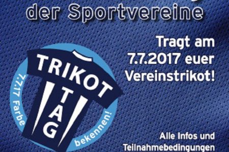 Macht mit beim Trikot-Tag der Sportvereine 2017!